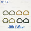 D Rings for 13mm (1/2") straps