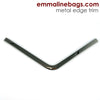 Metal Edge Trim Style 'A' Large pointed by Emmaline Bags - GUNMETAL