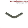 Metal Edge Trim: Style C - Small Pointed in Gunmetal - by Emmaline Bags