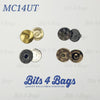 14mm Ultra Thin Magnetic Snap Button / Clasp in Nickel, Gunmetal or Brass