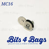 16mm Magnetic Snap Button / Clasp - Bevelled in Nickel