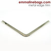 Metal Edge Trim Style 'A' Large pointed by Emmaline Bags - NICKEL