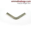 Metal Edge Trim: Style C - Small Pointed in Nickel - by Emmaline Bags