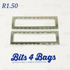 Rectangle Rings, flat alloy, for 50mm (2") straps