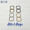 Rectangle Rings for 18-2Omm (3/4") Straps