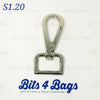 Swivel Clip / Snap Hook for 20mm (3/4") straps, Nickel finish