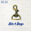 Trigger Clip / Swivel Hook Brass for 25mm (1") straps